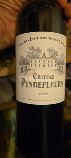 Bordeaux Saint-Émilion Grand Cru Château Pindefleurs 2020