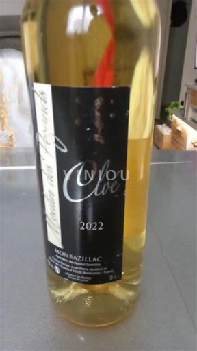 Sydväst Monbazillac Moulin des Pezauds Cloé 2022
