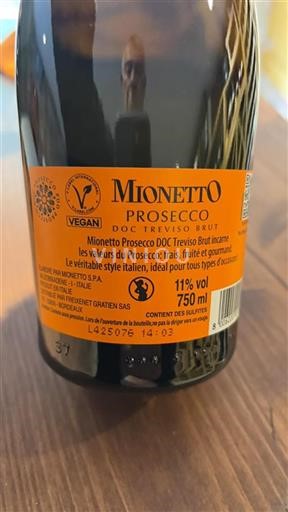 Venetien Prosecco Mionetto Ohne Jahrgang