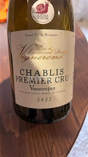 Borgoña Chablis Premier Cru Eric et Emmanuel Dampt Vaucoupin 2022