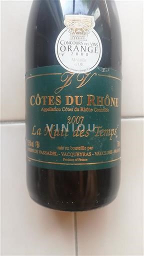 Valle del Rodano Côtes-du-Rhône Joseph de Vassadel La Nuit des Temps 2007
