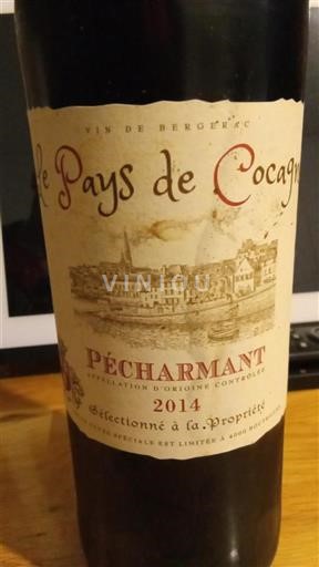 Sydväst Pécharmant Le Pays de Cocagne Sélectionnée à la Propriété 2014
