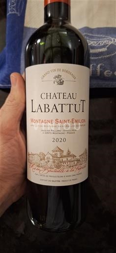 Bordeaux Montagne-saint-émilion Château Labatut 2020