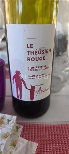 Provence, Lower Rhône Valley, Corsica Hautes-Alpes Domaine Allemand Le Théüsien Rouge 2022