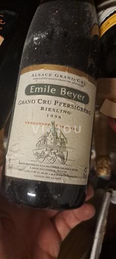 Alsace Alsace Grand Cru Grand Cru Emile Beyer Grand Cru Pfersigberg 1998
