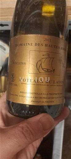 Valle del Loira Coteaux-du-Layon Domaine Des Hautes Bruyères 2011