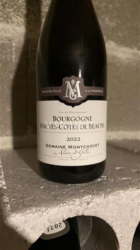 Burgundi Beaunen Ylämaat Domaine Montchovet 2022