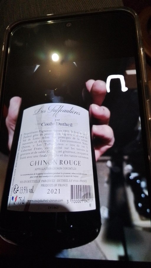 Valle del Loira Chinon Couly-Dutheil Les Tuffeaux 2021