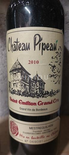 Bordeaux Saint-Émilion Grand Cru Grand Cru Château Pipeau 2010