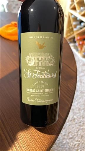 Bordéus Lussac-Saint-Émilion Grand Cru Château St-Ferdinand Prestige 2020