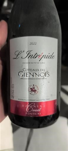 Loiredalen Coteaux-du-giennois Domaine Couet L'Intrépide 2022