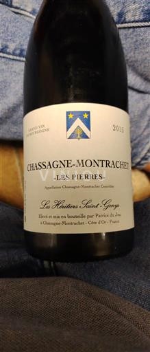 Burgundsko Chassagne-montrachet Les Héritiers Saint-Genys Les Pierres 2015