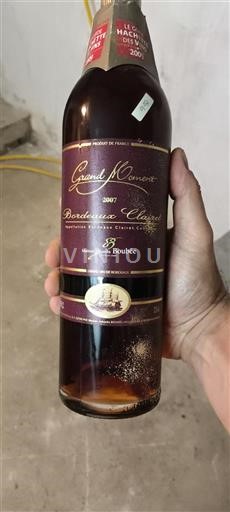 Bordeaux Bordeaux Clairet Maison Johanès Boubée Grand Moment 2007