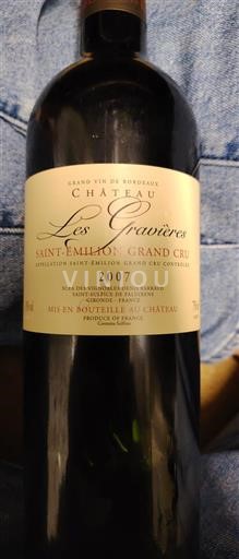 Bordeaux Saint-Émilion Grand Cru Grand Cru Château Les Gravières 2007