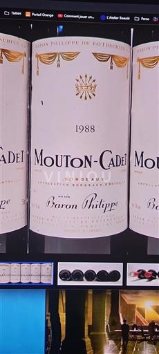 Bordeaux Baron Philippe de Rothschild Mouton-Cadet 1988