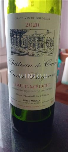 Bordéus Haut-Médoc Château Cach Lagrave 2020