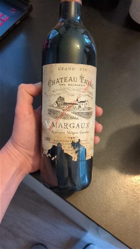 Bordeaux Margaux Cru Bourgeois Château Tayac 1989