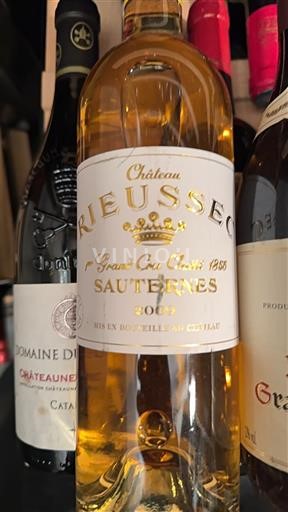 Bordeaux Sauternes Premier Cru Château Rieussec 2003