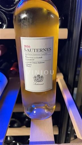 Bordeaux Sauternes Grand Cru Suduiraut 2016