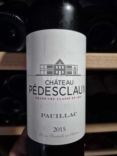 Bordeaux Pauillac Grand Cru Château Pedesclaux 2015