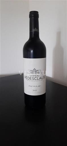Bordeaux Pauillac Grand Cru Château Pedesclaux 2015