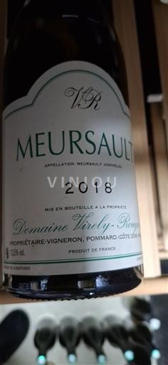 Burgundsko Meursault Domaine Virely-Rougeot 2018
