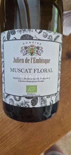 Provence, Ala-Rhônen laakso, Korsika Vaucluse Julien de l'Embisque Muscat Floral 2024