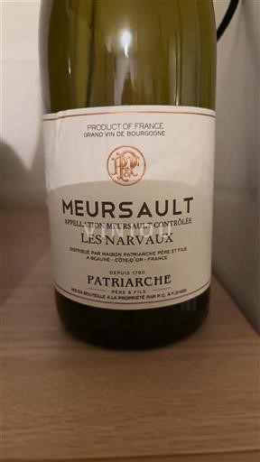 Burgund Meursault Patriarche Les Narvaux 2020