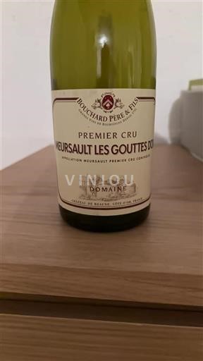 Bourgogne Meursault Premier Cru Bouchard Père & Fils Meursault Les Gouttes d'Or Icke årgångsbetecknad