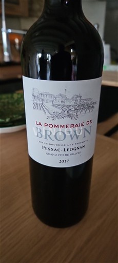 Bordeaux Pessac-Léognan Château Brown La Pommeraie de Brown 2017