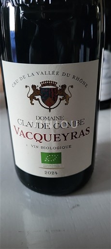 Vallée du Rhône Vacqueyras Domaine Claude Combe 2024