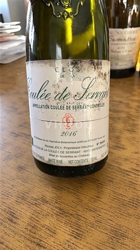 Vallée de la Loire Clos de la Coulée de Serrant 2016