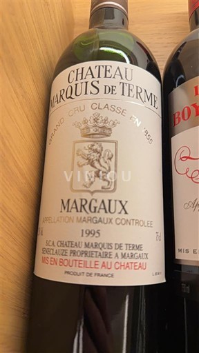 Burdeos Margaux Grand Cru Château Marquis de Terme 1995