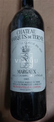 Burdeos Margaux Grand Cru Château Marquis de Terme 1995
