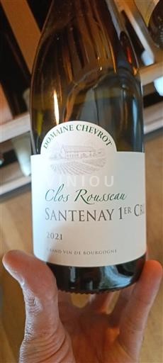 Bourgogne Santenay Premier Cru Domaine Chevrot Clos Rousseau 2021