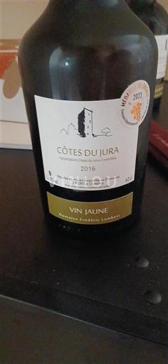 Jura Côtes du Jura Domaine Frédéric Lambert Vin Jaune 2016