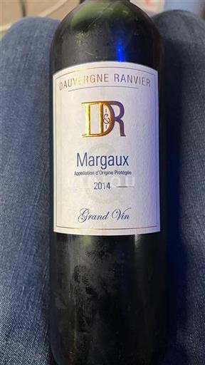 Bordeaux Margaux Dauvergne Ranvier Grand Vin 2014