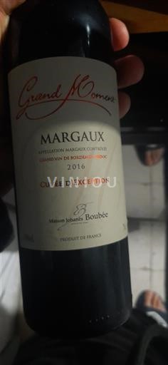 Bordeaux Margaux Maison Johanès Boubée d'Exception 2016