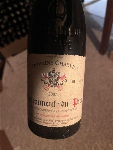 Rhône-dalen Châteauneuf-du-Pape Domaine Charvin 2007