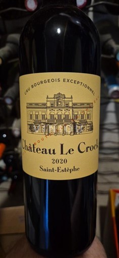 Bordeaux Saint-Estèphe Cru Bourgeois Exceptionnel Château Le Crock 2020