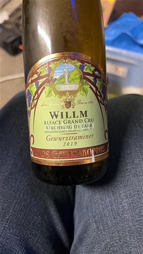 Elzas Gewurztraminer Grand Cru Willm Clos Gaensbroennel 2019
