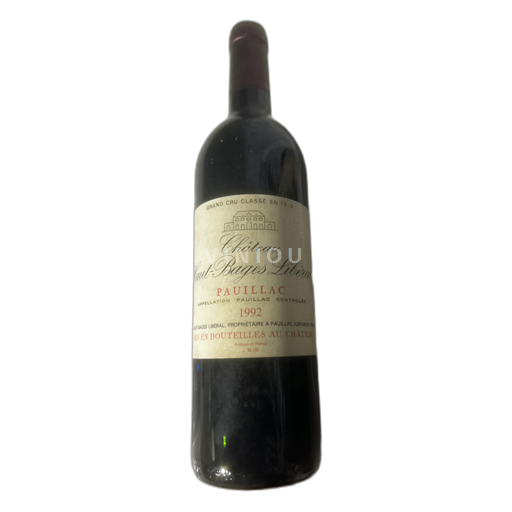 Bordeaux Pauillac Château Haut-Bages Libéral 1992