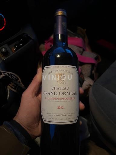 Bordéus Lalande-de-Pomerol Château Grand Ormeau 2012