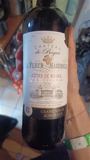 Burdeos Côtes-de-bourg Château Boyer La Fleur Mazerolle 2016