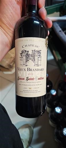 Bordeaux Lussac-saint-émilion Vieux Brandard 2013