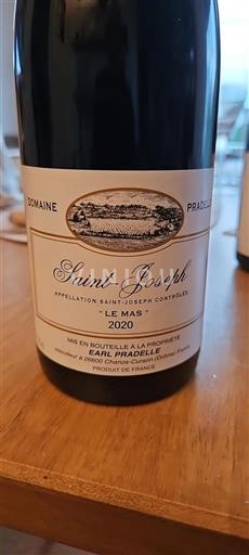 Thung lũng Rhône Saint-Joseph Domaine Pradelle Le Mas 2020