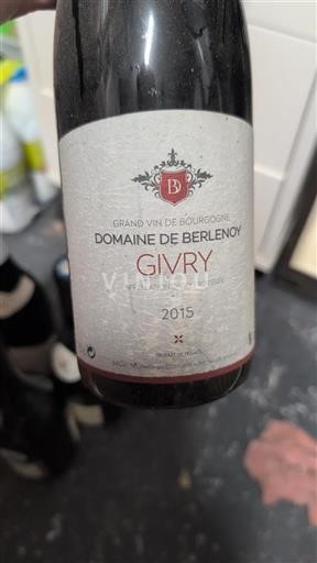 Burgundi Givry Domaine Bernenoy 2015