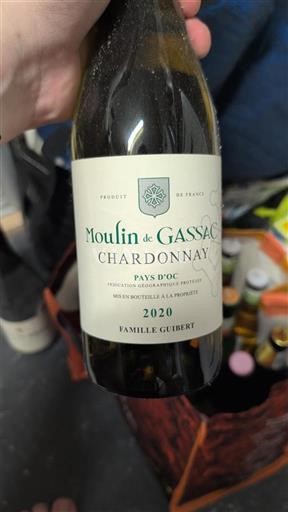 Languedoc ja Roussillon Pays d'Oc Moulin de Gassac Chardonnay 2020