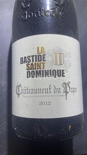 Vallée du Rhône Châteauneuf-du-pape La Bastide Saint Dominique 2012