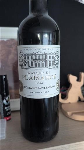 Bordeaux Montagne-saint-émilion Maison Bouey Marquis de Plaisance 2018